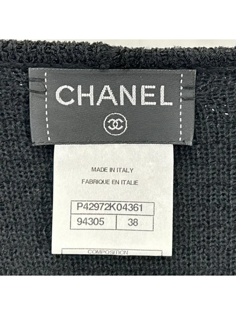 Chanel CC Button Silk Cashmere Knit Cardigan 38